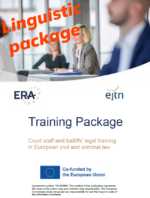 Linguistic package: training package EU criminal law